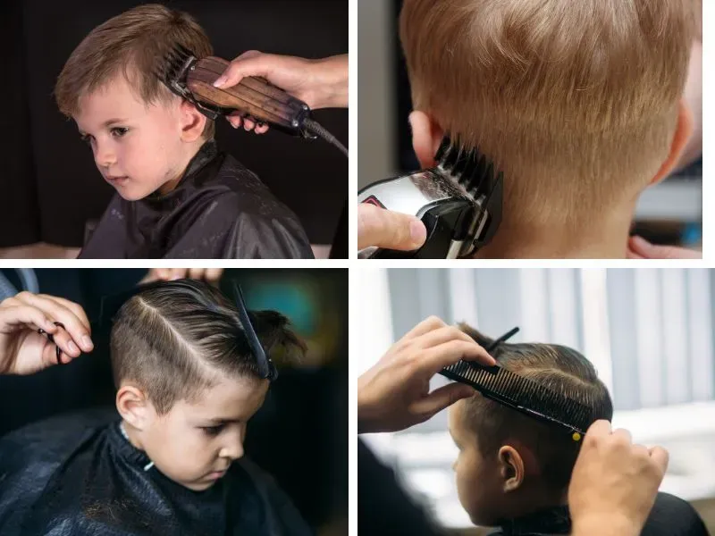 tunsoare din masina si din foarfeca